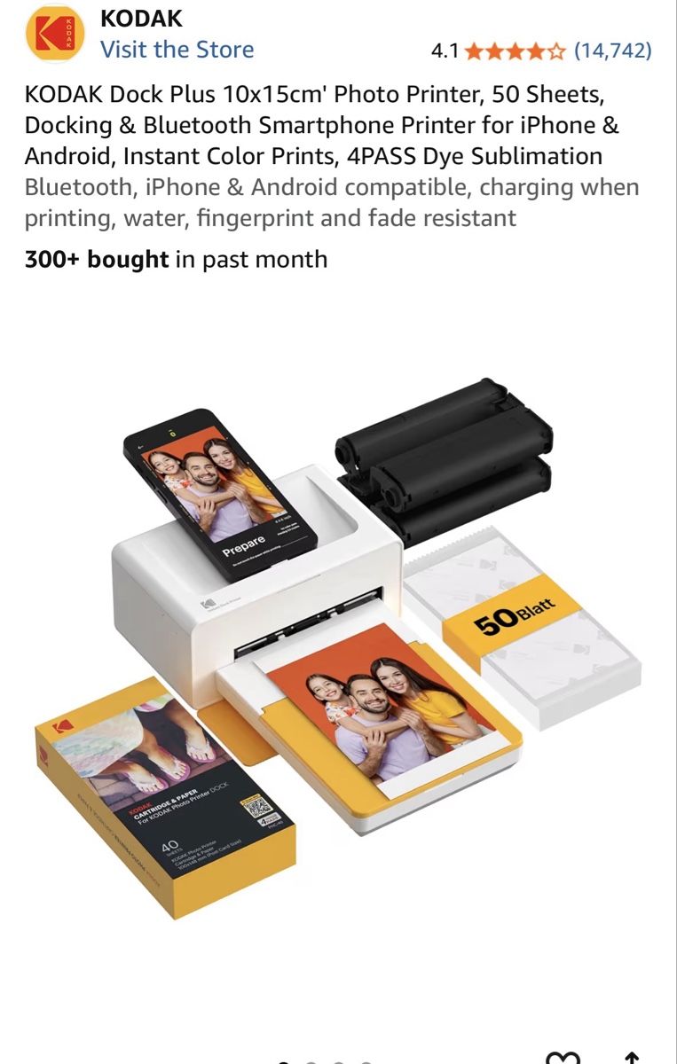 Kodak Drucker: Kodak Dock Photo Printer – Neu (gemäss Beschreibung) aus Altendorf von joc_yy6d 5
