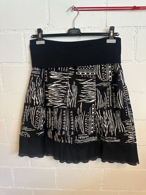 Jupe En Tricot Marc Cain Motif Zèbre Taille N1 - Occasion Très Bon état - Style Chic Et Original