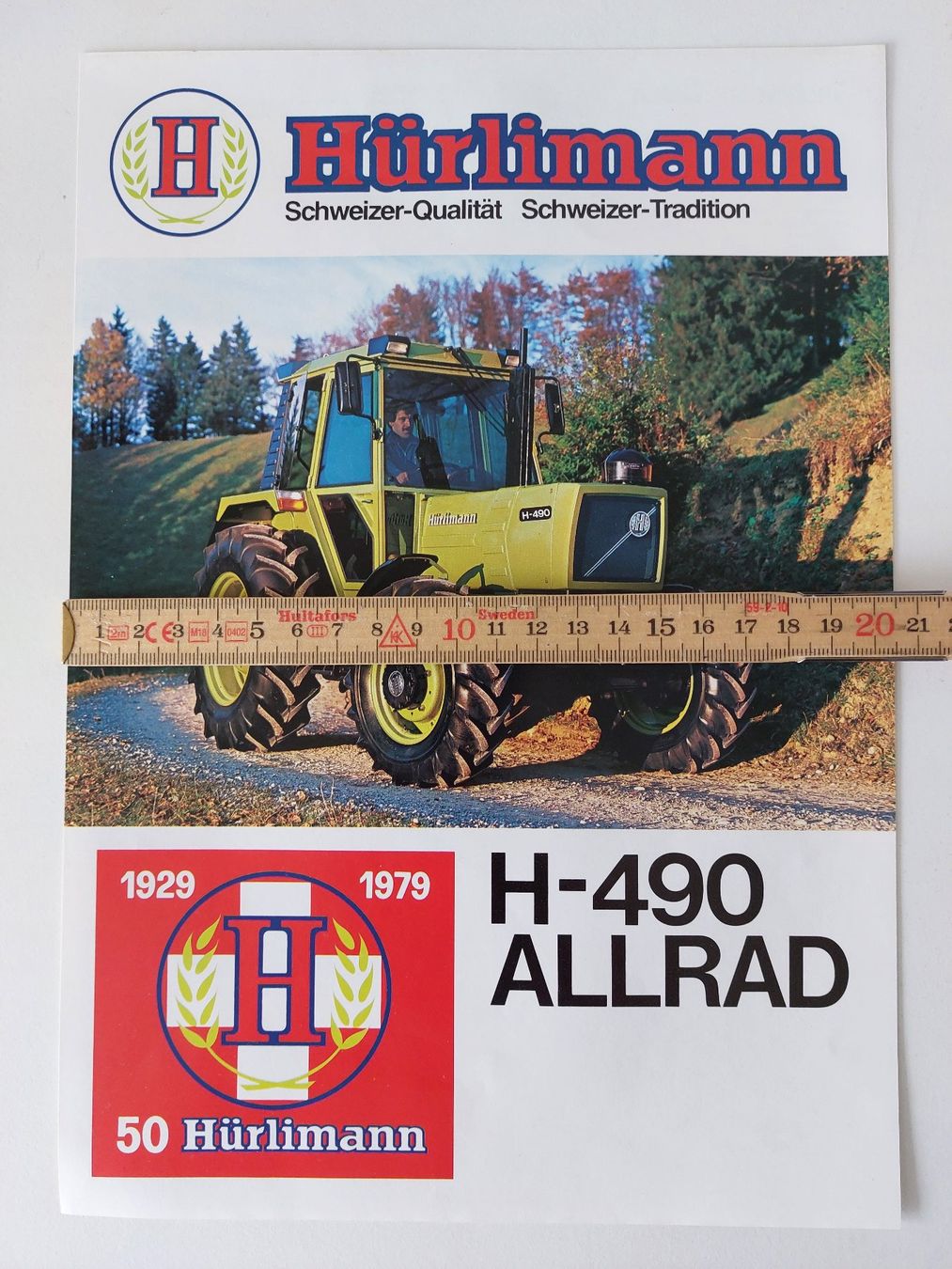 Aebi Documenti: Prospekt Traktor Hürlimann H 490 Allrad – Usato da Schenkon venduto da Elbarto007