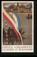 Luzern, Sängerfest 1922, Bootspartie mi