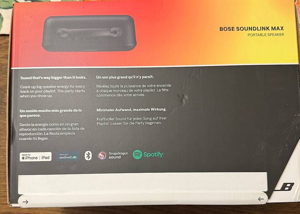 Casse acustiche: Bose Soundlink Max – Nuovo e nell'imballaggio originale da Neuheim venduto da zis_l9sy 2