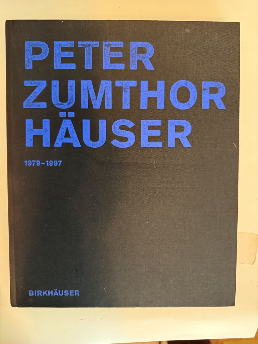 Libri: Peter Zumthor, Häuser, 1999 Birkhäuser selten – Usato da Zürich venduto da Carrington