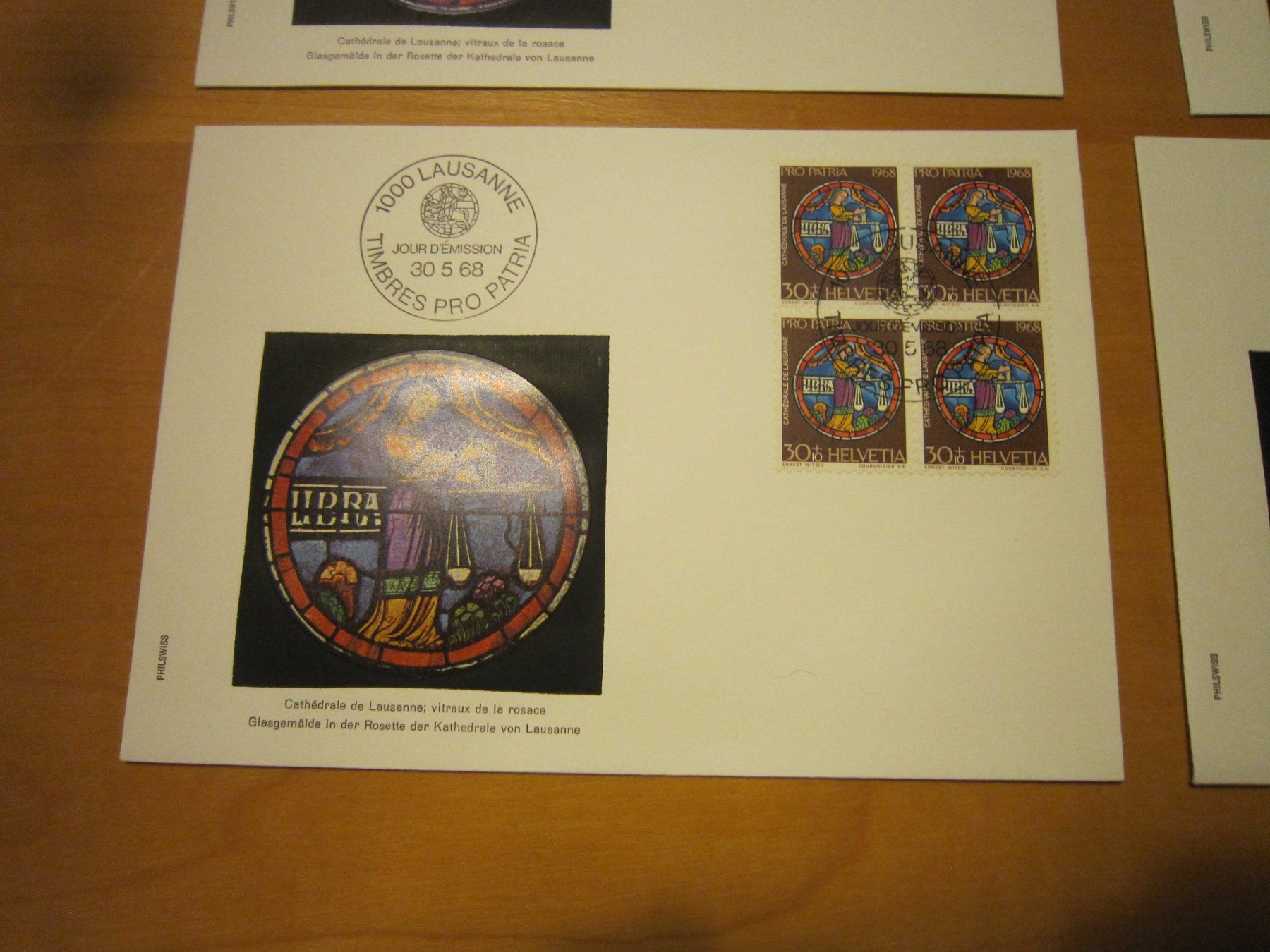 Tutti i francobolli: PP 1968 FDC Serie und 4er – Usato da Gordola venduto da Polentaefung 4