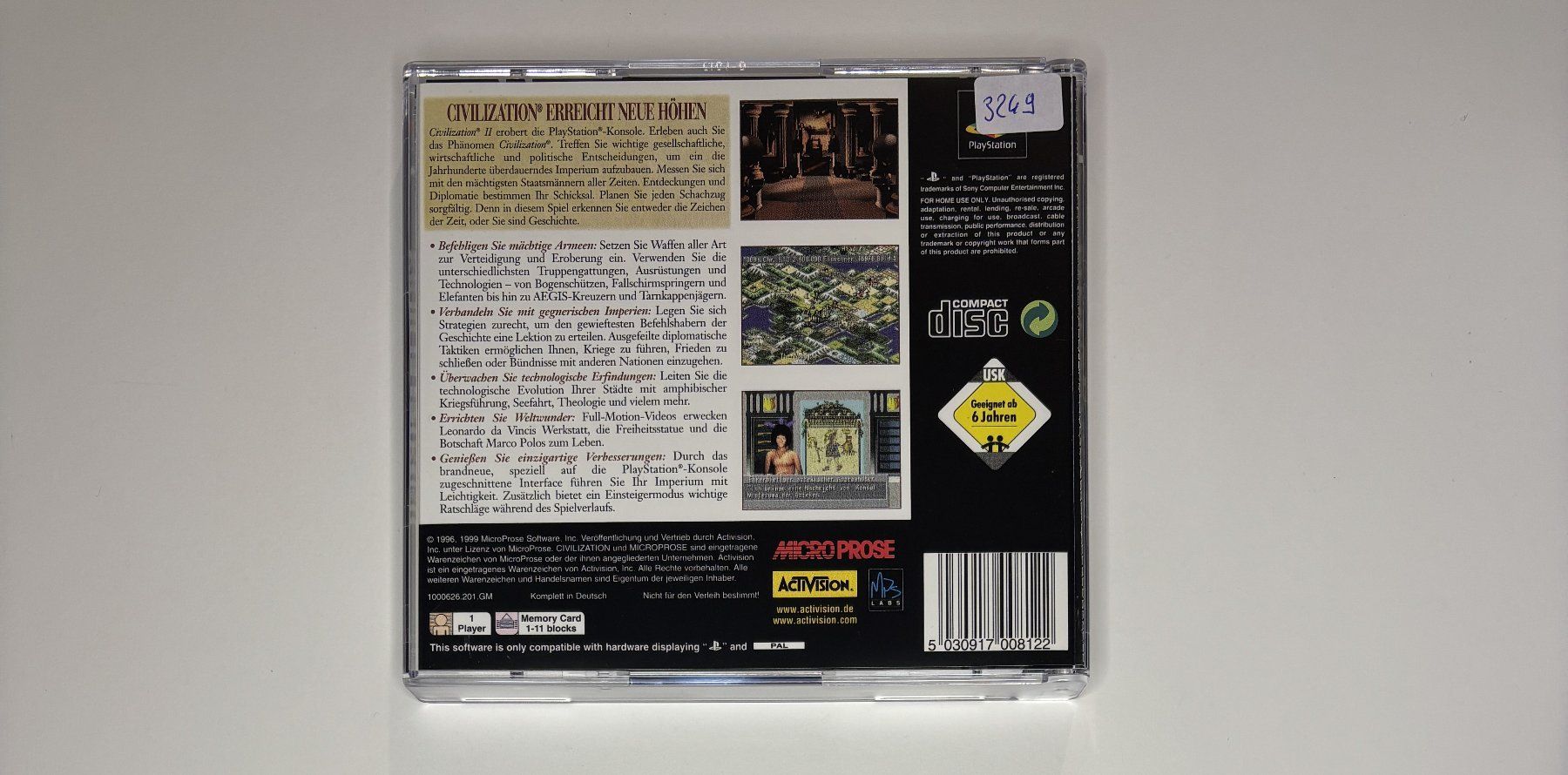 Sony Giochi: PS1 - Civilization II – Usato da Allschwil venduto da Bullach 2