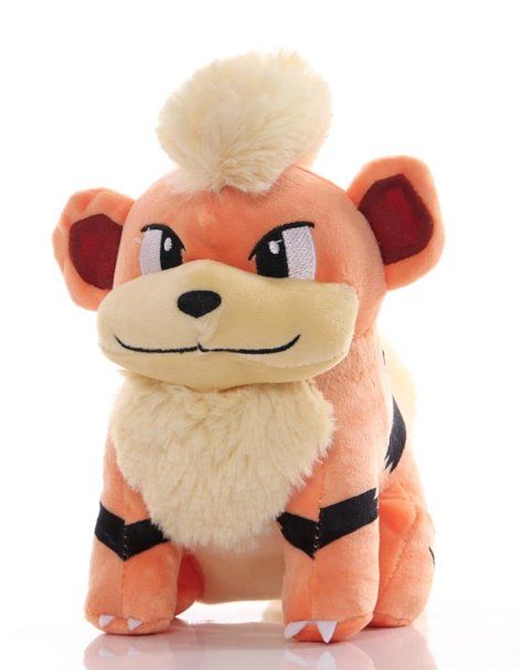 Giocattoli: Pokémon Growlithe Plushie – Nuovo e nell'imballaggio originale da Cortaillod venduto da CelestiumCards