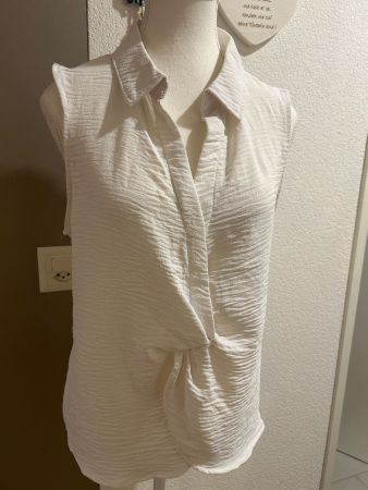 Damen Blusentop weiss von Chicorée Grösse M