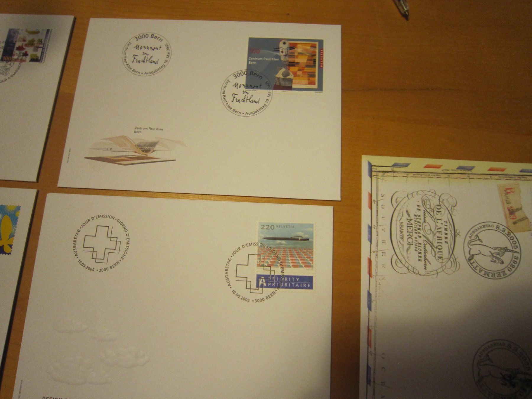 Tutti i francobolli: CH 2005 FDC Marken auf 10 Briefe – Usato da Gordola venduto da Polentaefung 2