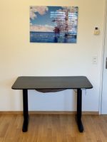 Bürotisch elektr. höhenverstellbar, 120x80cm, schwarz