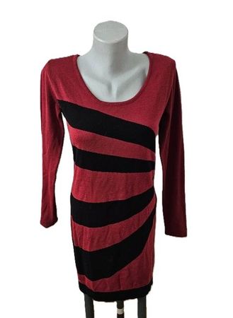 Strick Kleid Melrose Gr. 36 (38) schwarz rot