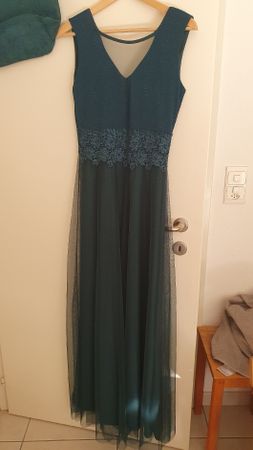 Ballkleid Grösse 38, grün, Polyester