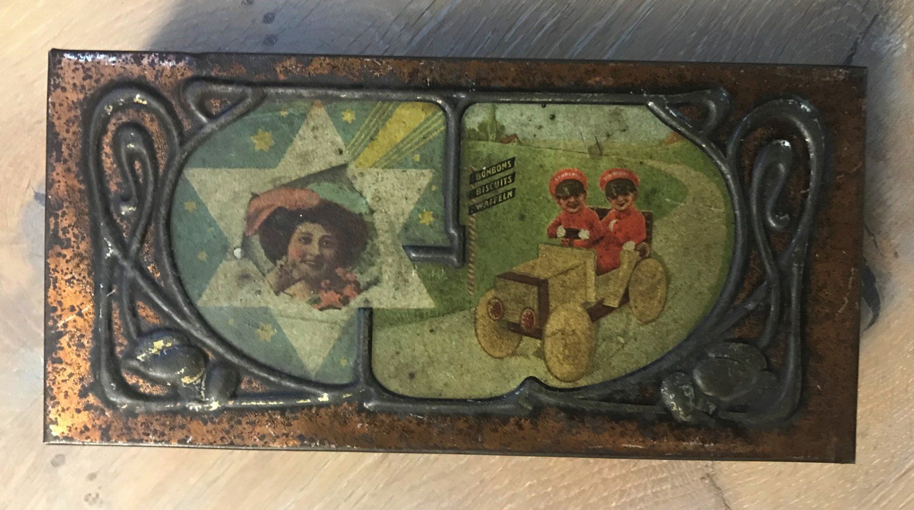 Dosen: Antike Blechdose Schnebli Baden ca. 1900 - 1920 – Gebraucht aus Rothrist von Luckywinner 1