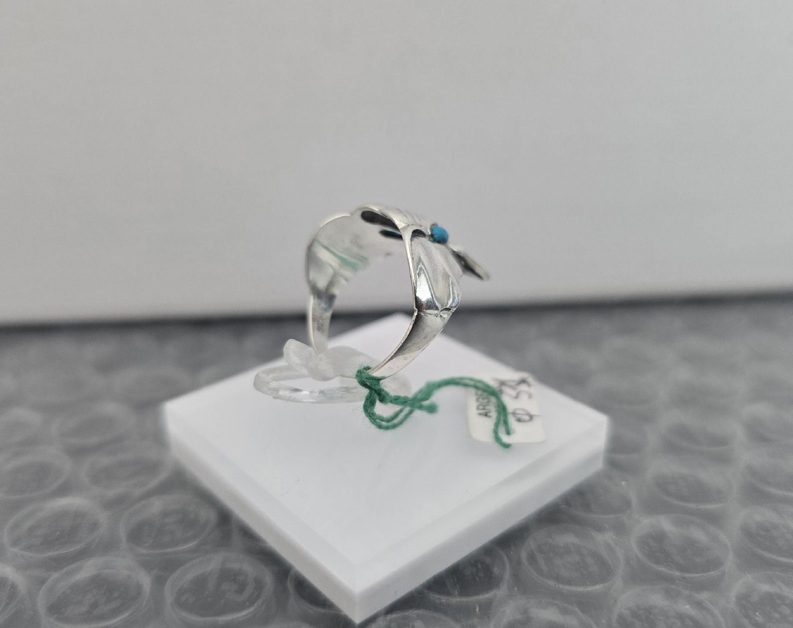 Anelli: Vintage Ring Glücksbringer "Türkis-Elefant" 925 Silber – Usato da Basel venduto da ALEXANDER4056 5