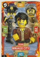 LEGO NINJAGO TRADING CARD SERIE 5 # 71 TEAM NINJAGO CITY