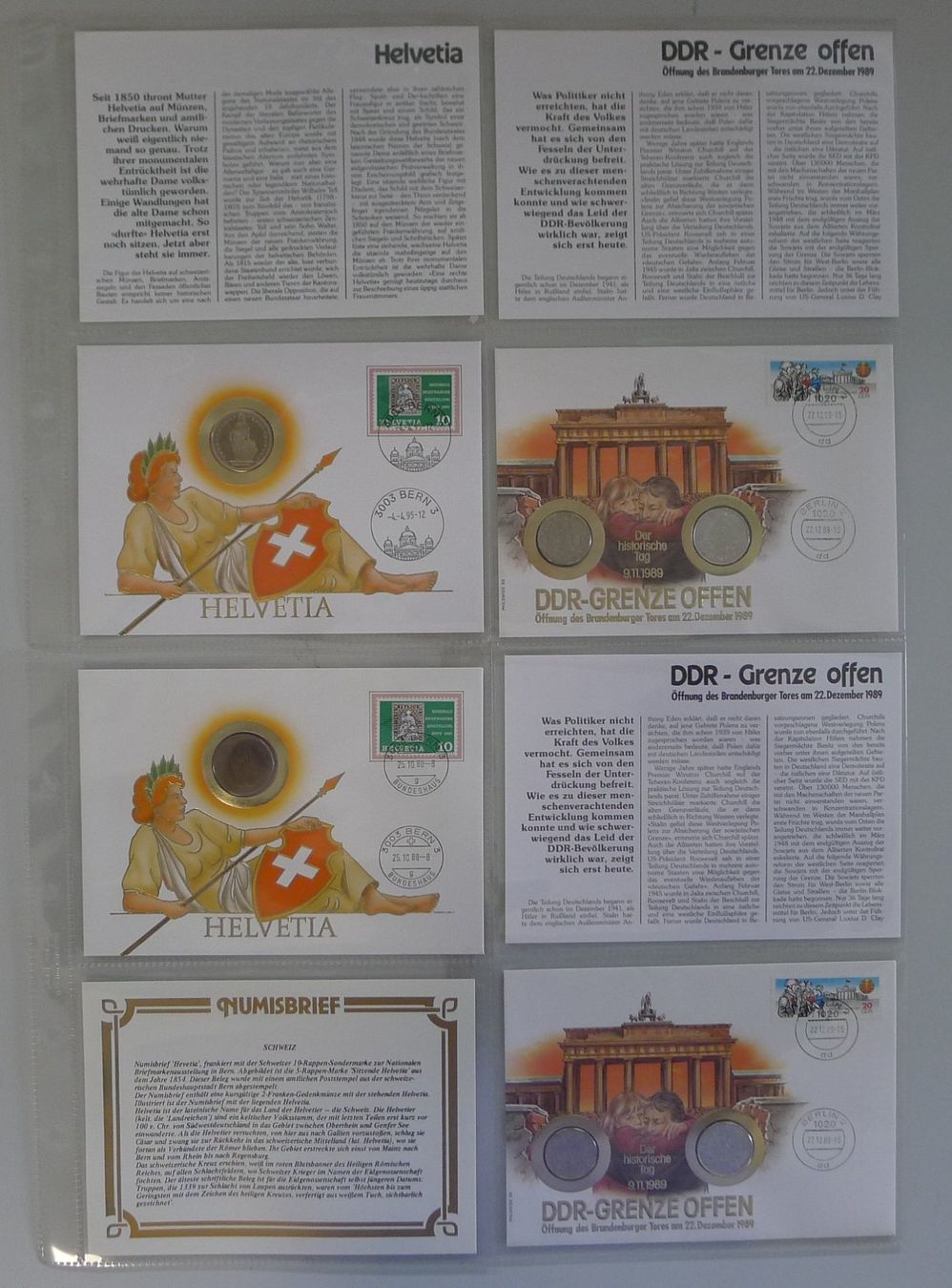 Tutti le monete: 1983-1995, Numisbriefe: Ordner mit 24 Briefen & Blättern – Usato da Sursee venduto da Luzernerraute 5