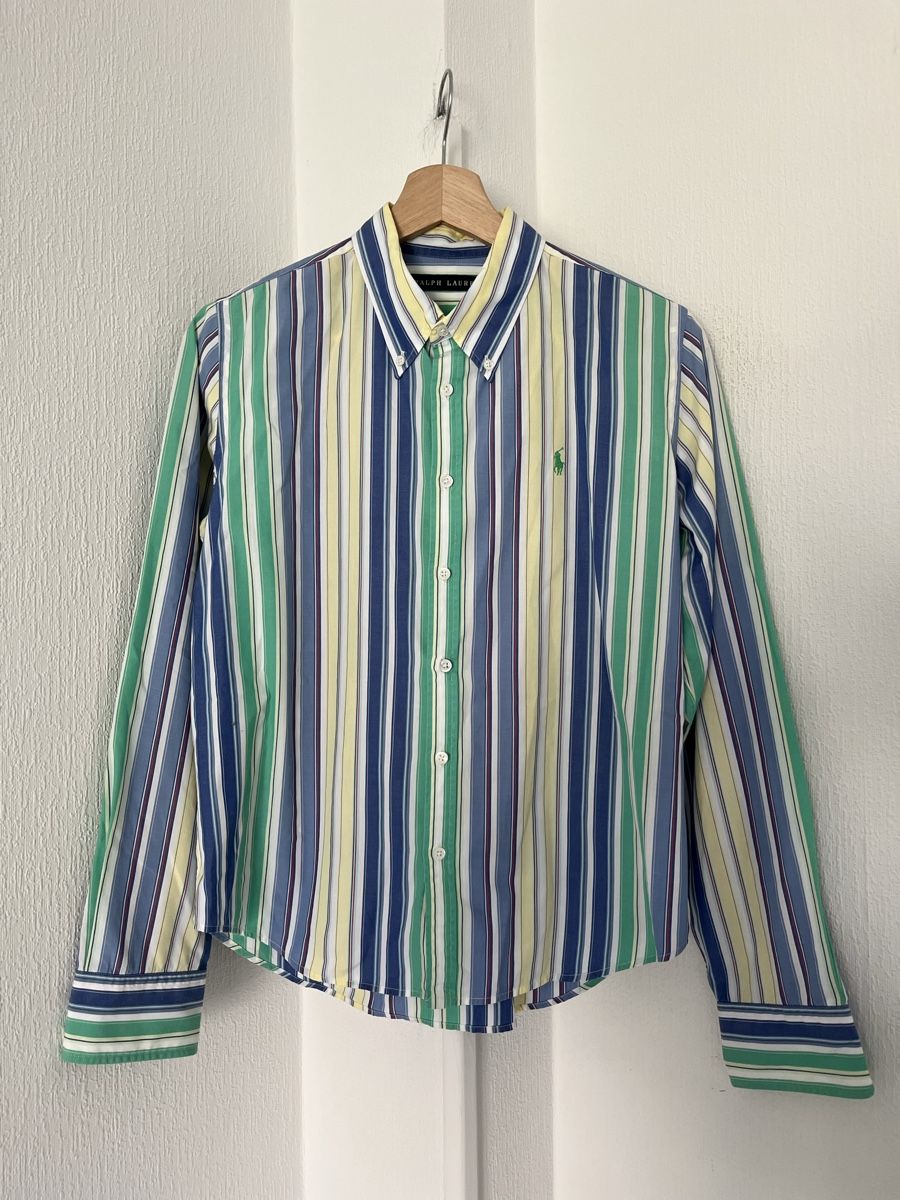 Ralph Lauren Camicette: Ralph Lauren striped button-down shirt t12 – Usato da Lausanne venduto da Danash