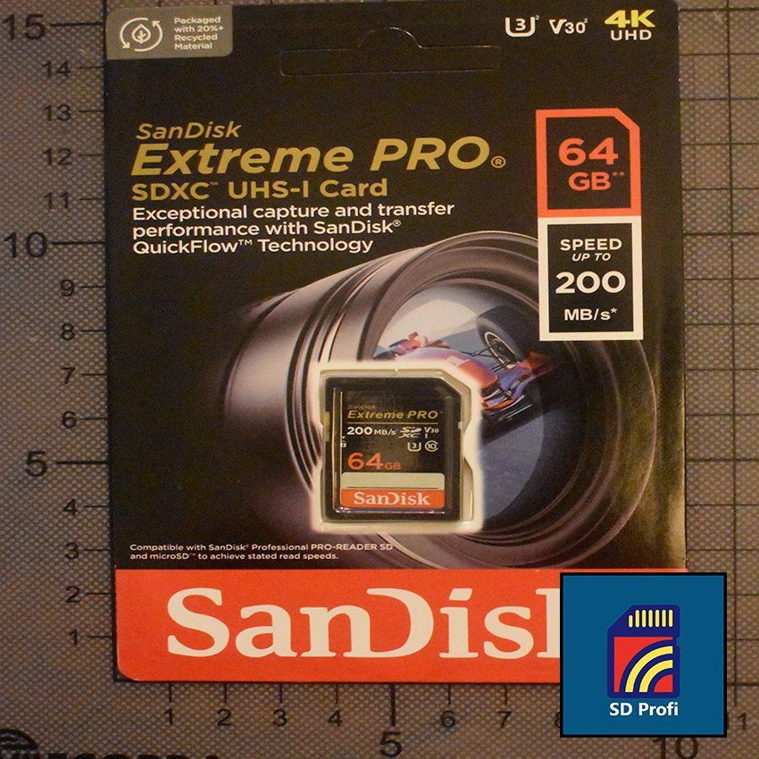 Sandisk Schede di memoria: SD-Karte  SanDisk Extreme Pro 64GB – Nuovo e nell'imballaggio originale da Basel venduto da sd-profi 1