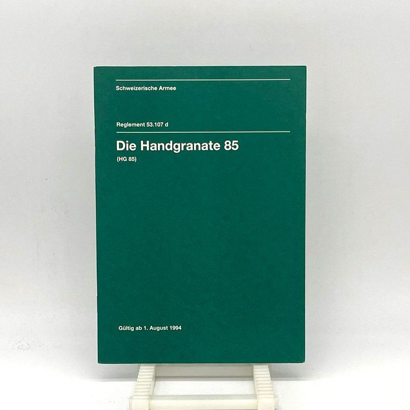 Bücher: Reglement Die Handgranate 85 – Gebraucht aus Uerkheim von fabulafero
