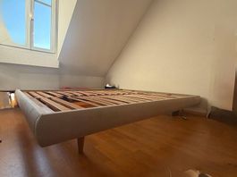 Doppelbett 180 × 200 cm mit 2 Lattoflex Classic Lattenrosten