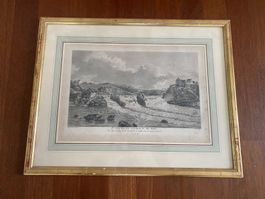 Alter Stich vom Rheinfall