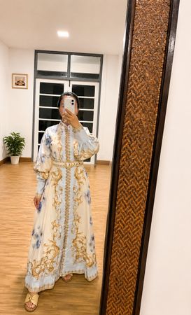 Linen Blend Elegant Maxi Dress