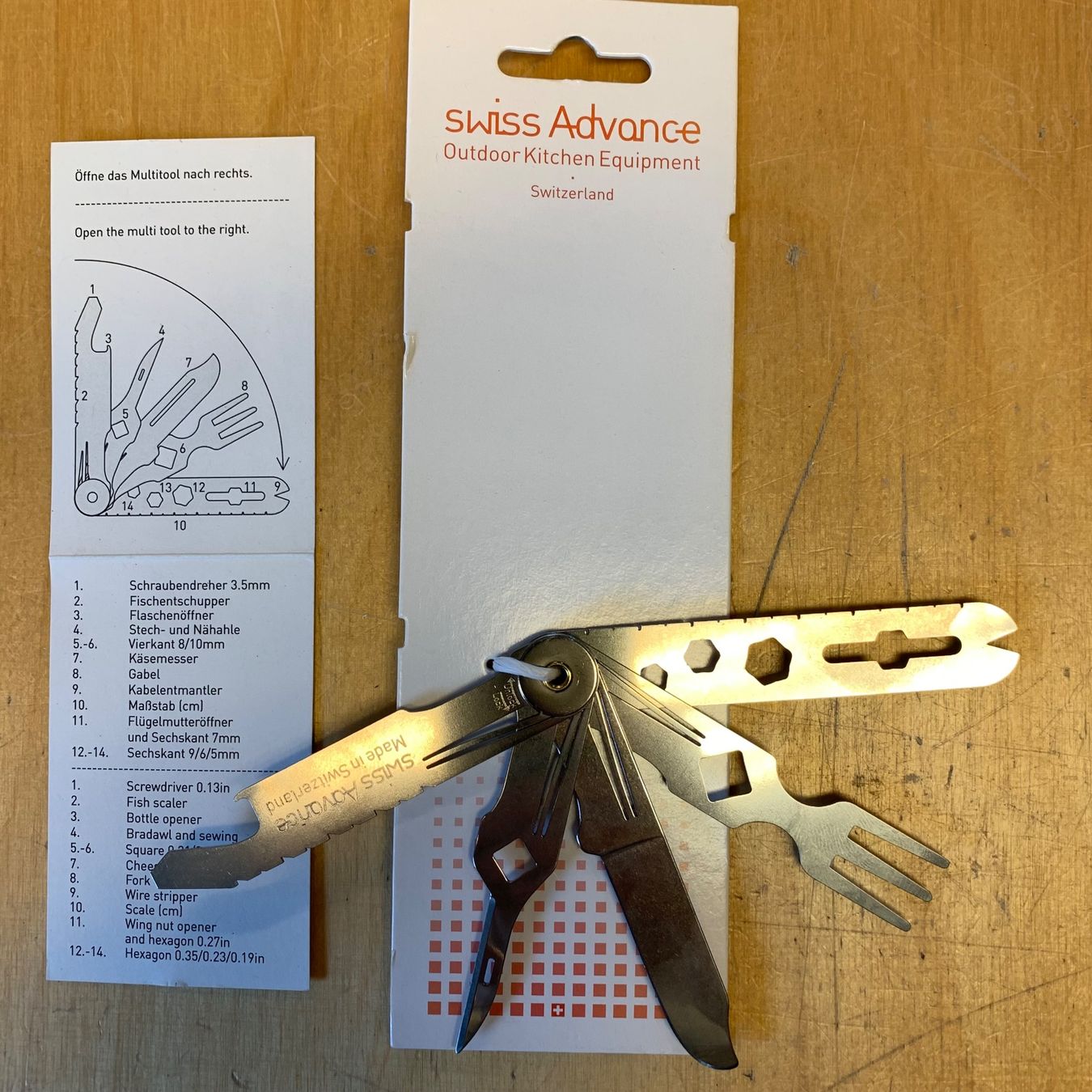 Swiss Tutti gli attrezzi: Swiss Advance Crono N°5 Multi Tool – Nuovo e nell'imballaggio originale da Küttigen venduto da thoren77 2