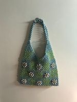 Tolle Tasche aus Perlen // Blumenmuster