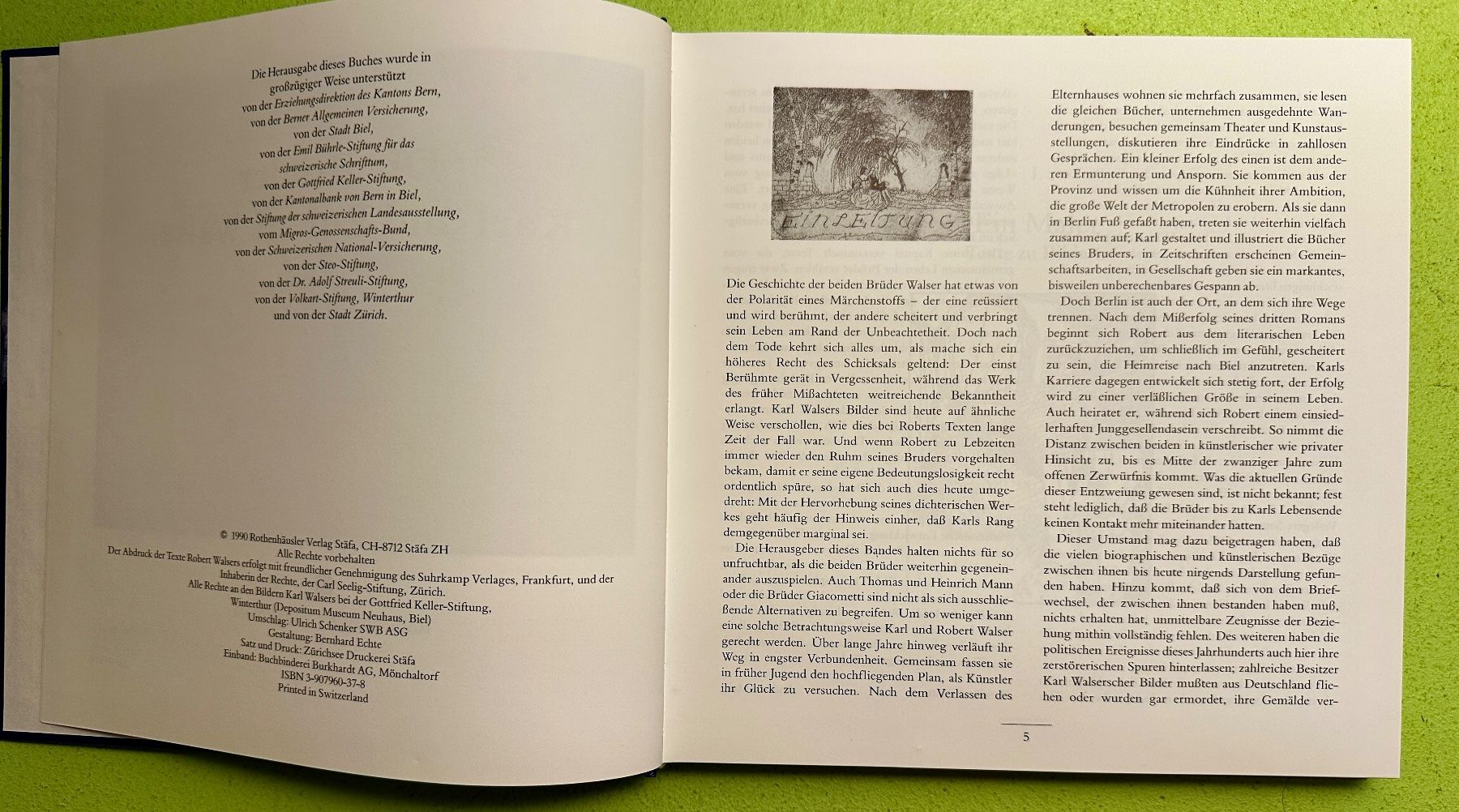 Libri: B. Echte, A. Meier: Die Brüder Karl und Robert Walser – Usato da Zürich venduto da allp 2
