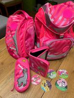 Ergobag Schulrucksack Set Pink mit Zubehör, Top Zustand!