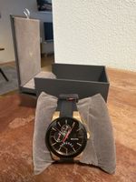 Herrenuhr Bulova Chronograph schwarz gold mit Box