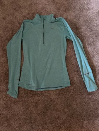 Nike Dri-FIT Running Top, Size S, Long Sleeve, Teal - Womens