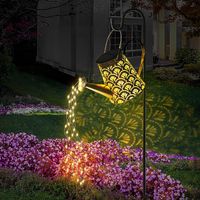 Solar Gießkanne Lichterkette Aussen