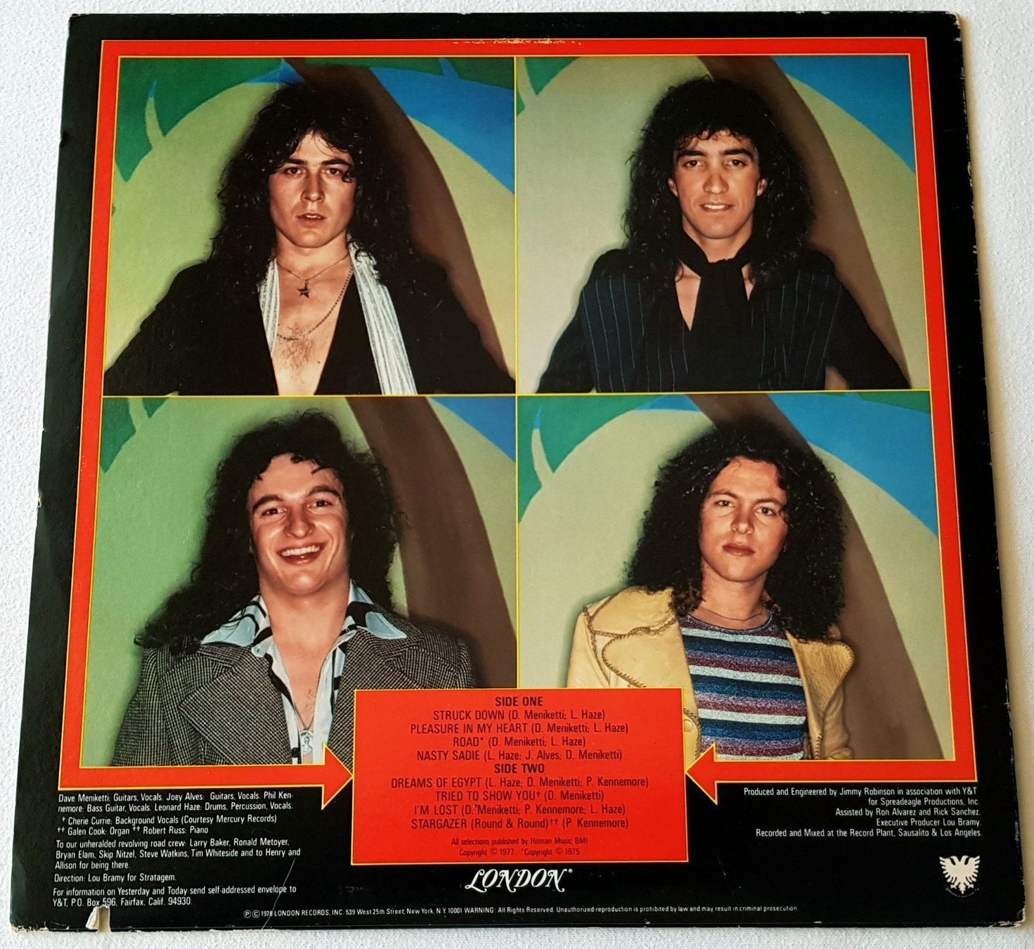 Schallplatten: Yesterday And Today - Struck Down - 1978 - US First Press – Gebraucht aus Uster von Zardodel 1