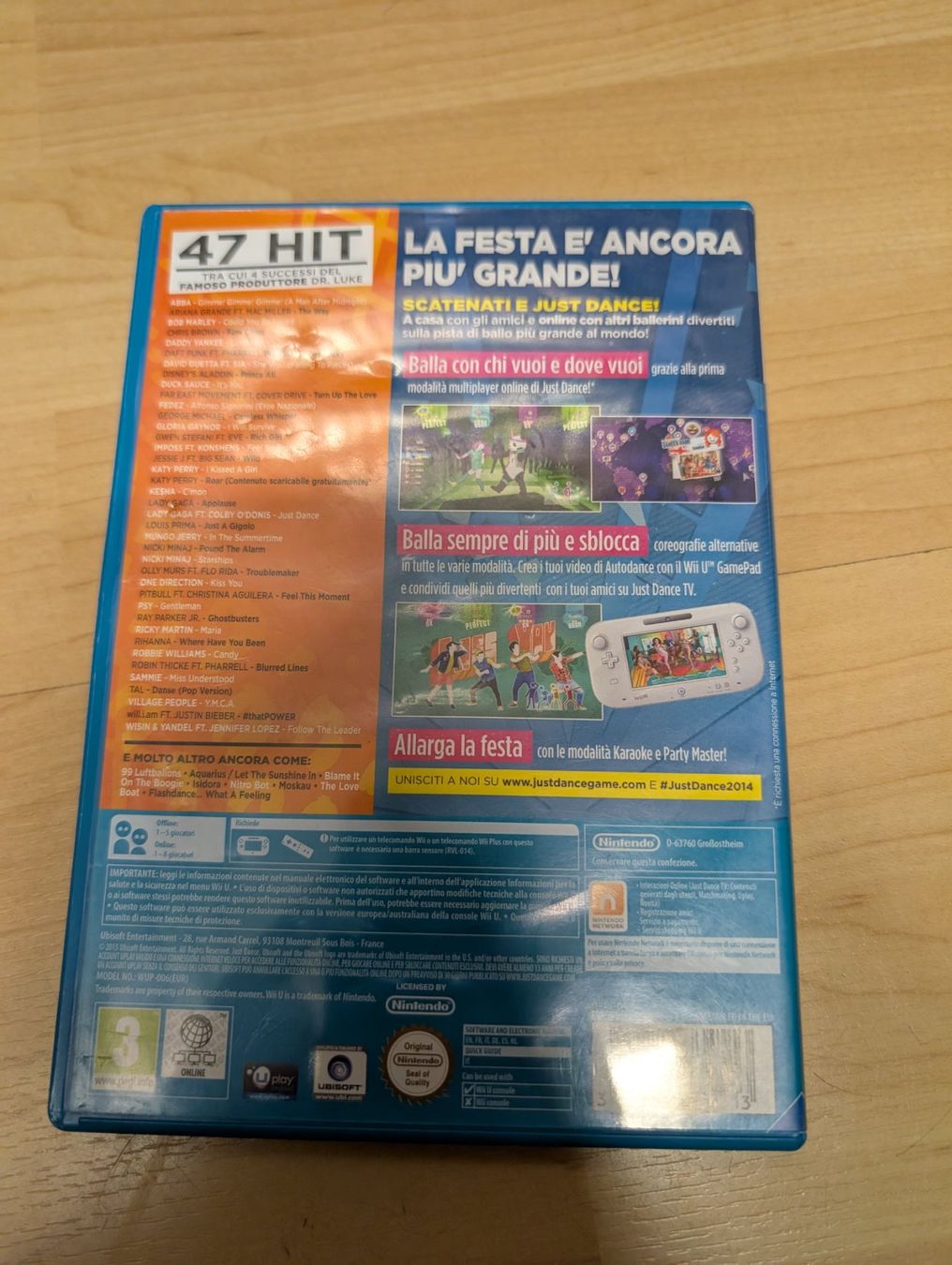 Giochi: Just dance 2014 Nintendo Wii u – Usato da Giubiasco venduto da Ticinerd 1