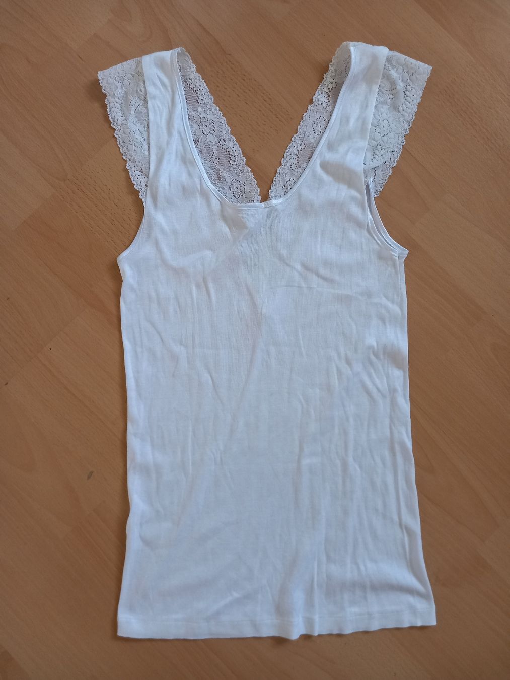 Calida Top: Top blanc en dentelle CALIDA – Usato da Faoug venduto da per_kp6r 1
