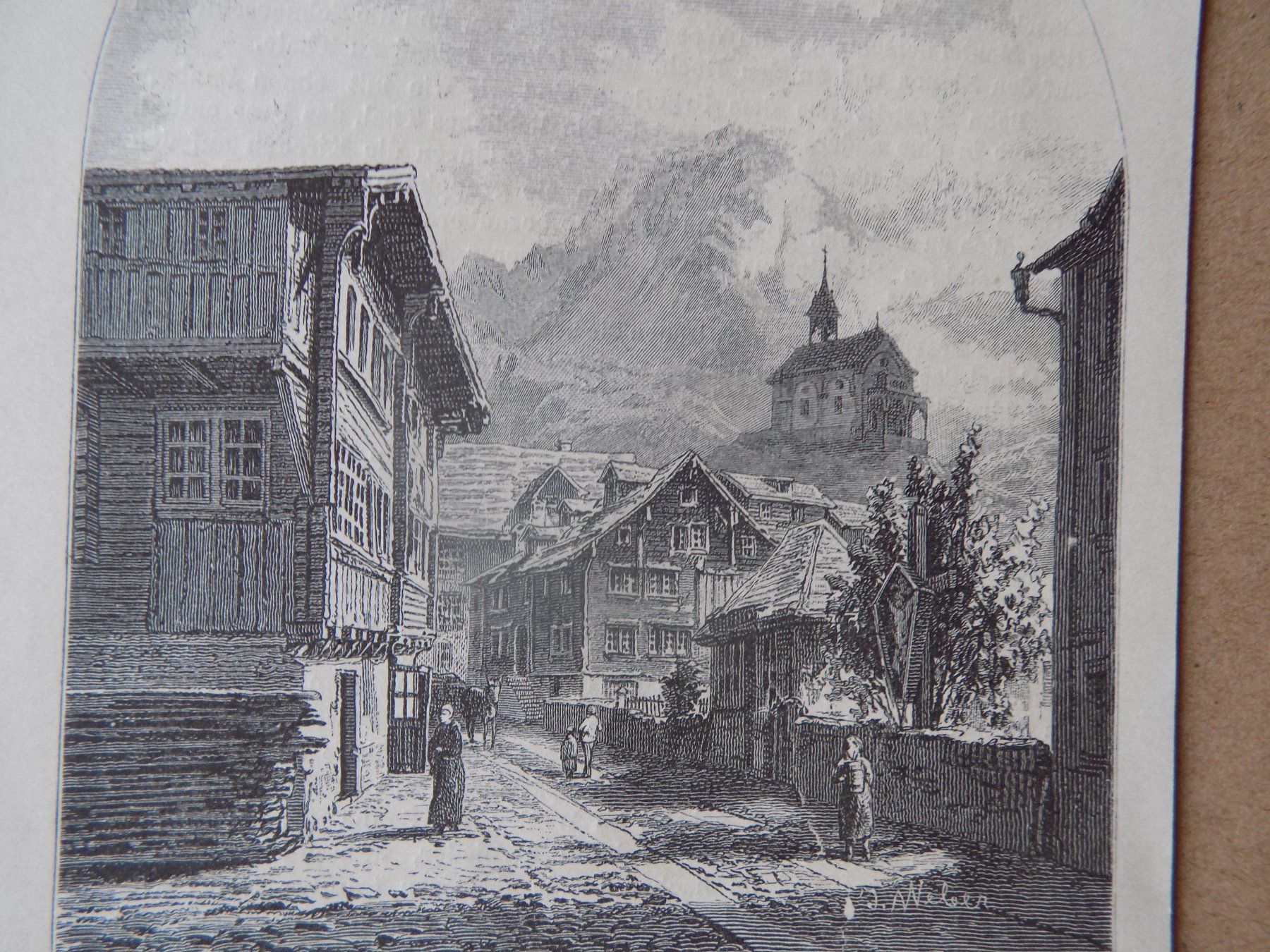 Incisioni: Andermatt  Xylographie – Usato da Risch venduto da Antikfee 2