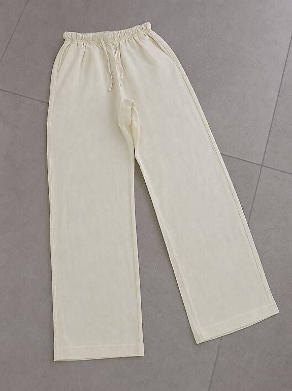 Pantaloni: Leinenhose Butteryellow Gr. XS NEW – Usato da Merlischachen venduto da GlamGarb