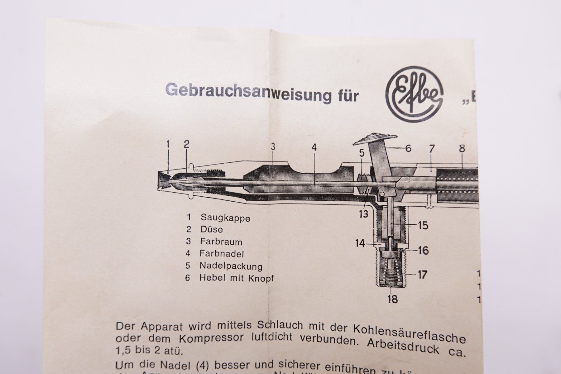 Tutti gli attrezzi: Efbe Airbrush Pistole – Usato da Trin venduto da evolrof 2