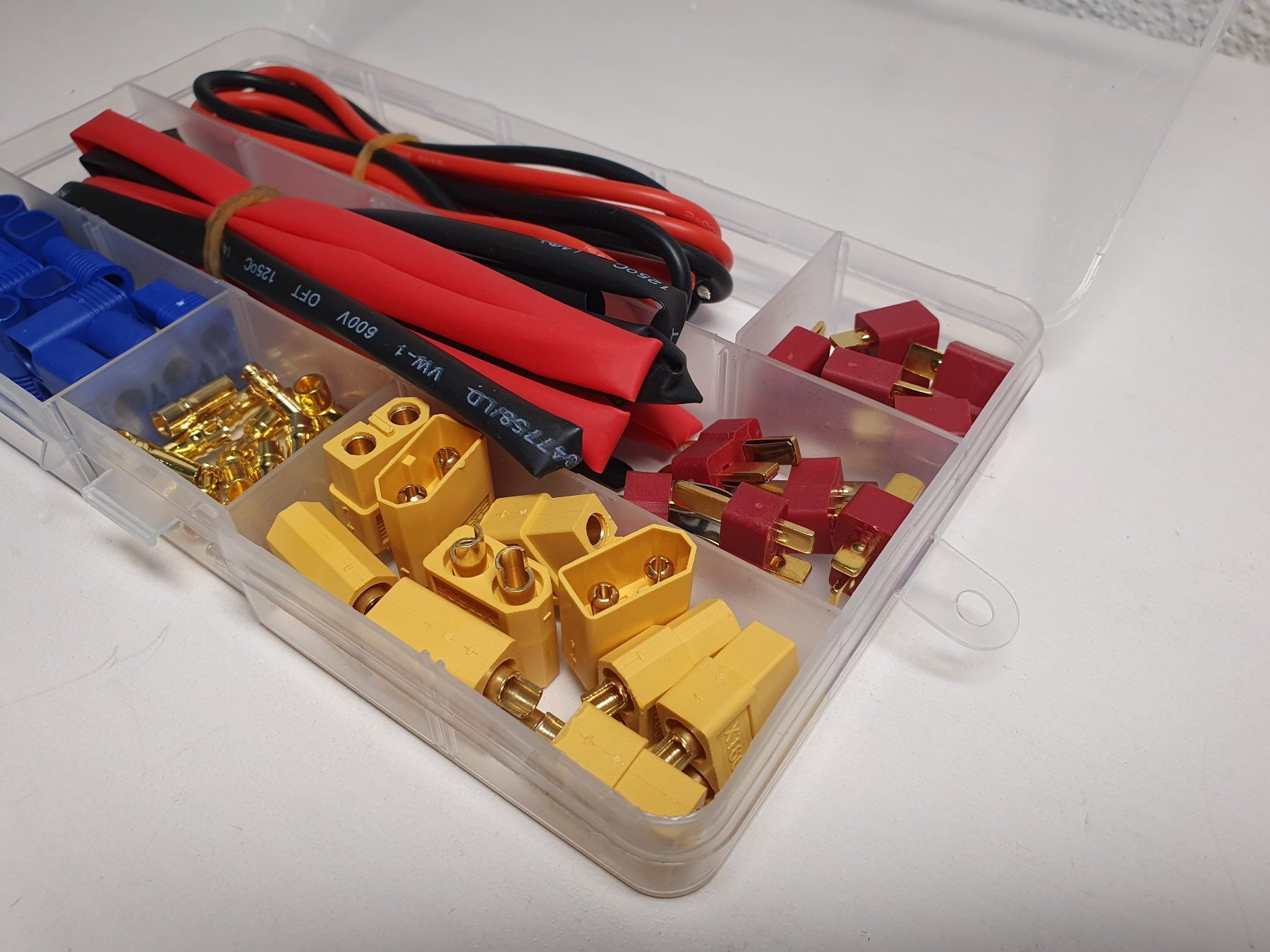 Elektronikbauteile: T-Stecker EC3 XT60 Stecker/Buchse 14 AWG Set Modellbau – Neu und originalverpackt aus Gossau SG von Puch-tech 2