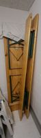 Top-Festbank-Garnitur (Tisch, Bank, Sitzkissen; Holz/Metall)