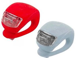 Fahrrad -Licht LED Silikon 1x rot und 1 x weiss   Aktion