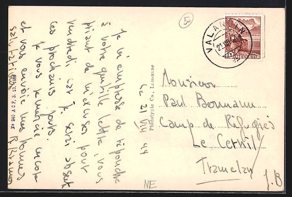 Cartoline postali: AK Valangin, Strassenpartie mit Hotel – Usato da Berlin venduto da bartko-reher 1