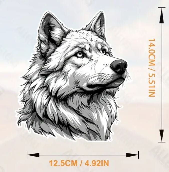 Sticker: Sticker Wolf (14 x 12.5 cm) – Nuovo e nell'imballaggio originale da Langenbruck venduto da Gumsi 2