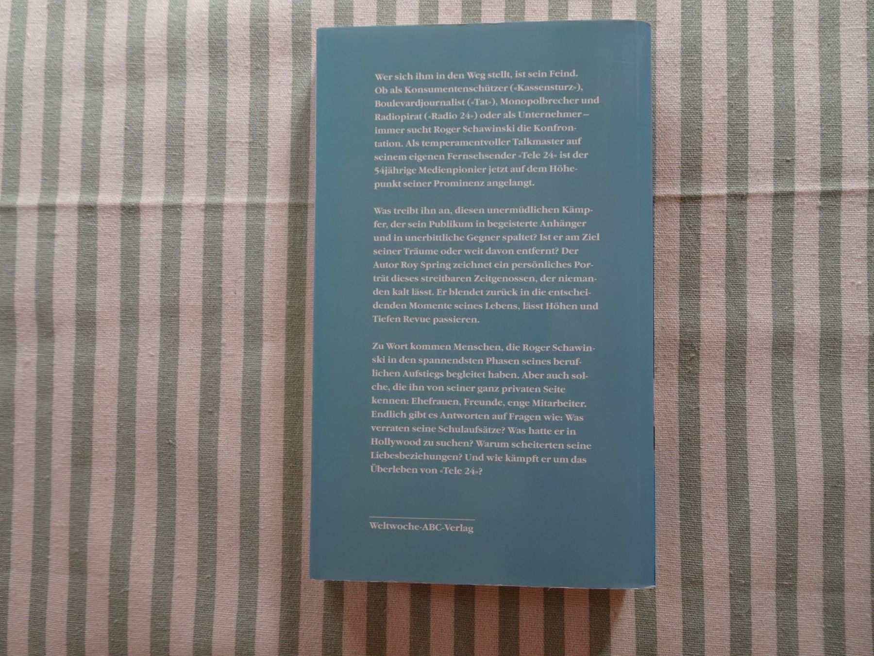 Livres: Roy Spring - Einer gegen Alle - Roger Schawinski - B491 – D'occasion à Küssnacht am Rigi par Bookslove-Divers 1
