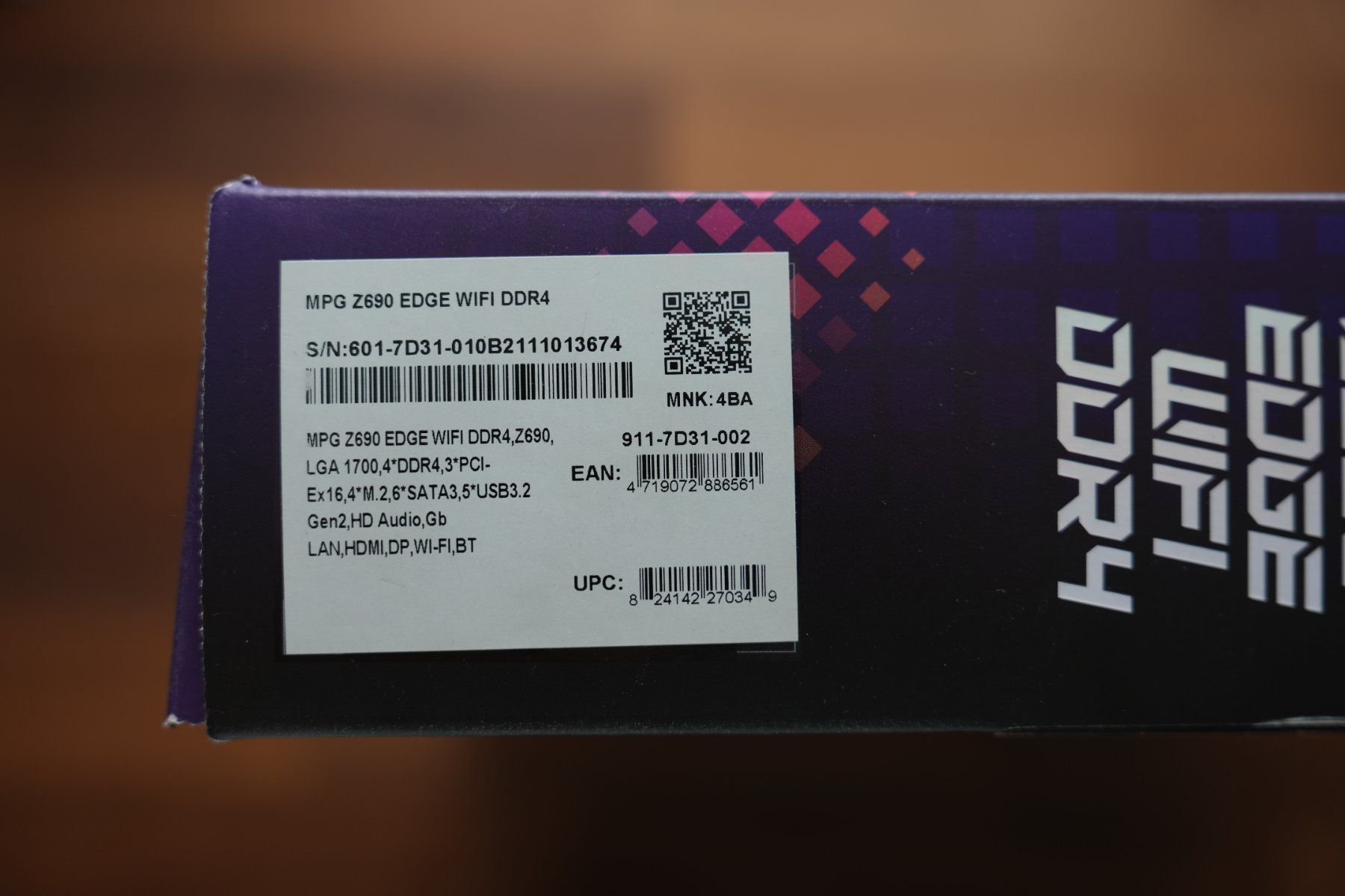 MSI Schede madri: MSI MPG Z690 EDGE WIFI DDR4 – Usato da Worb venduto da ane_w6sm 2