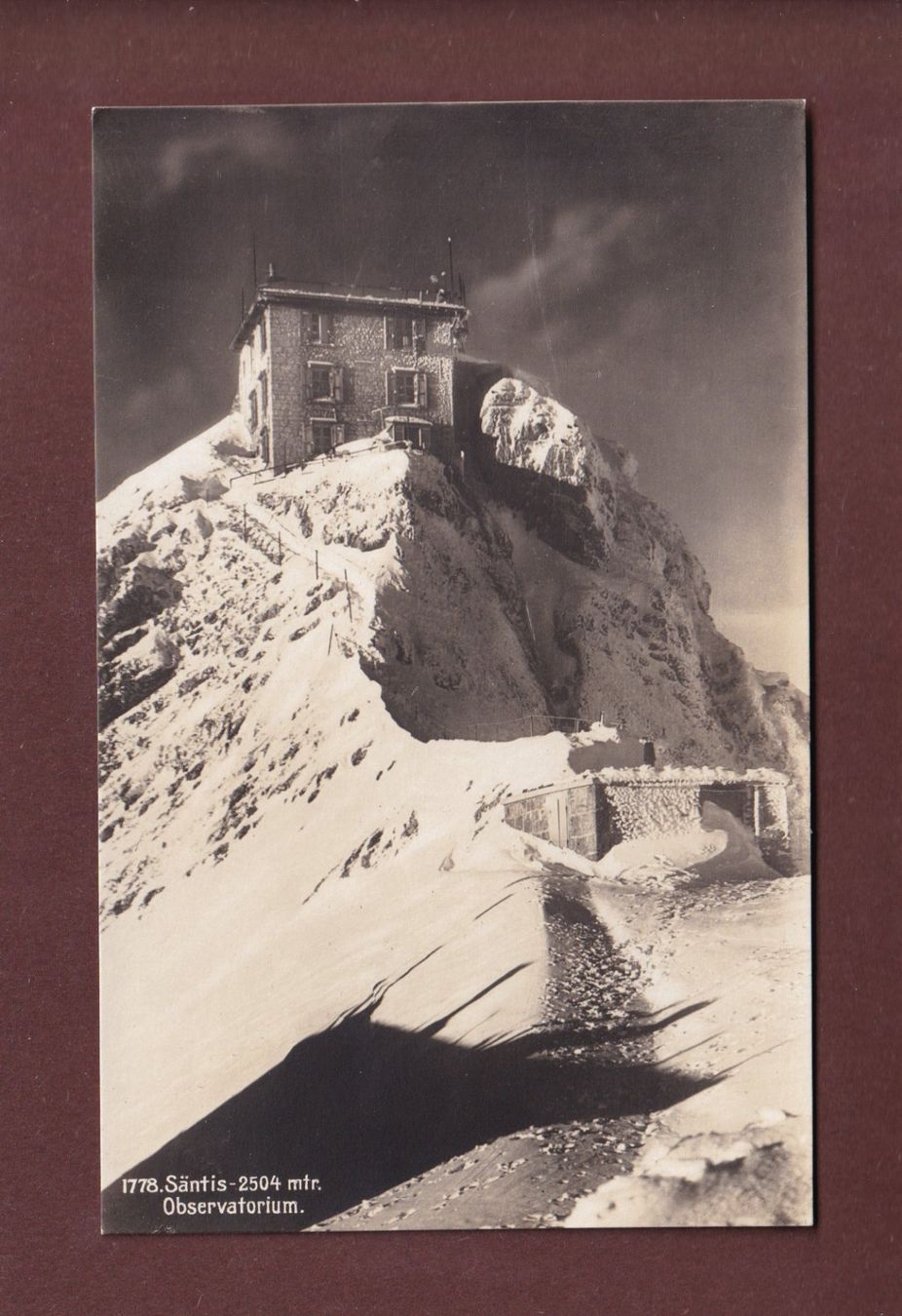 Cartes postales: SÄNTIS - Observatorium – D'occasion à Pully par nicecards-shop