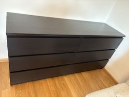 Kommode Malm - schwarzbraun