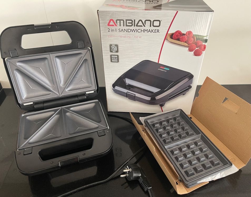 2 in 1 Sandwichmaker Ambiano Sandwichtoaster Waffeln Kaufen auf Ricardo