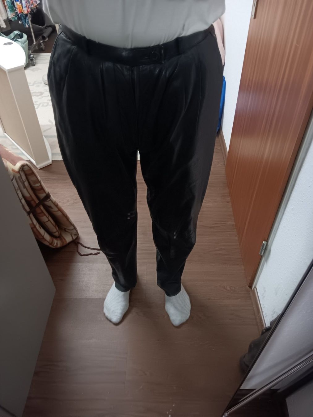 Pantaloni: Lederhose, dunkelblau, edel, gefüttert – Usato da Büsingen venduto da Flohminator 2