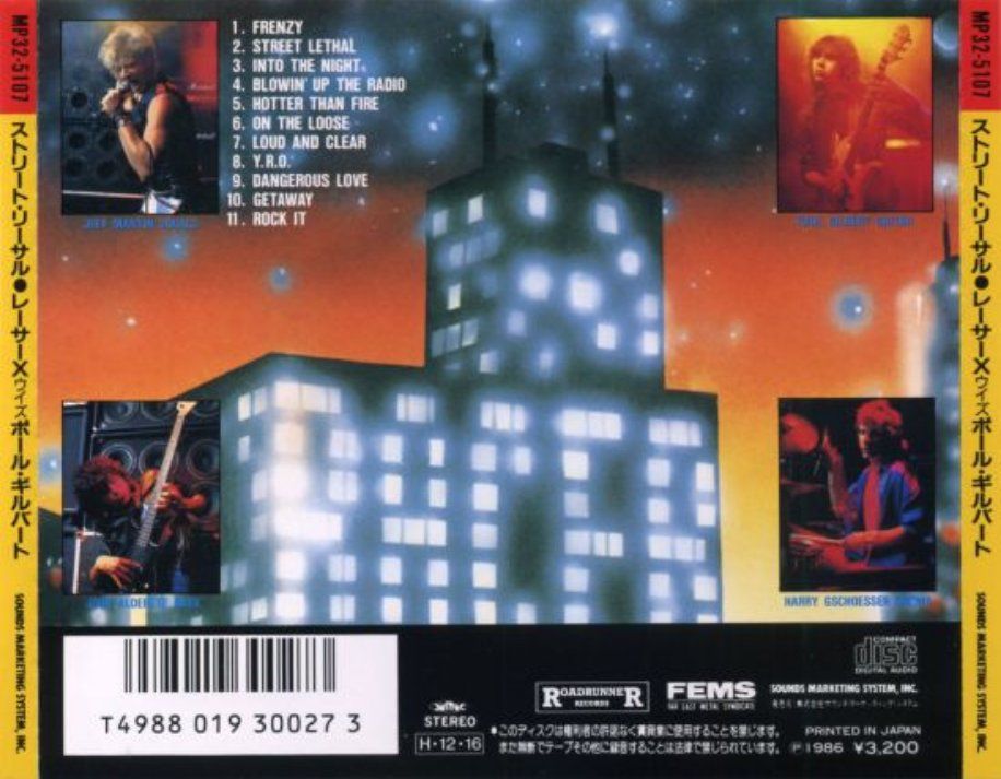 CD: Street Lethal Racer X Paul Gilbert CD JAPAN – Usato da Gersau venduto da pjs_687j 1