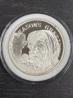 (459)Silbermedaille 1 Troy Ounce 999 Season's Greetings 1992